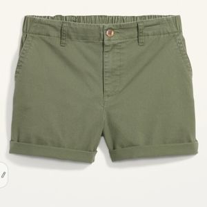 OLD NAVY *NEW*High-Waisted OGC Chino Shorts Women 3.5-inch INSEAM Size XL Green